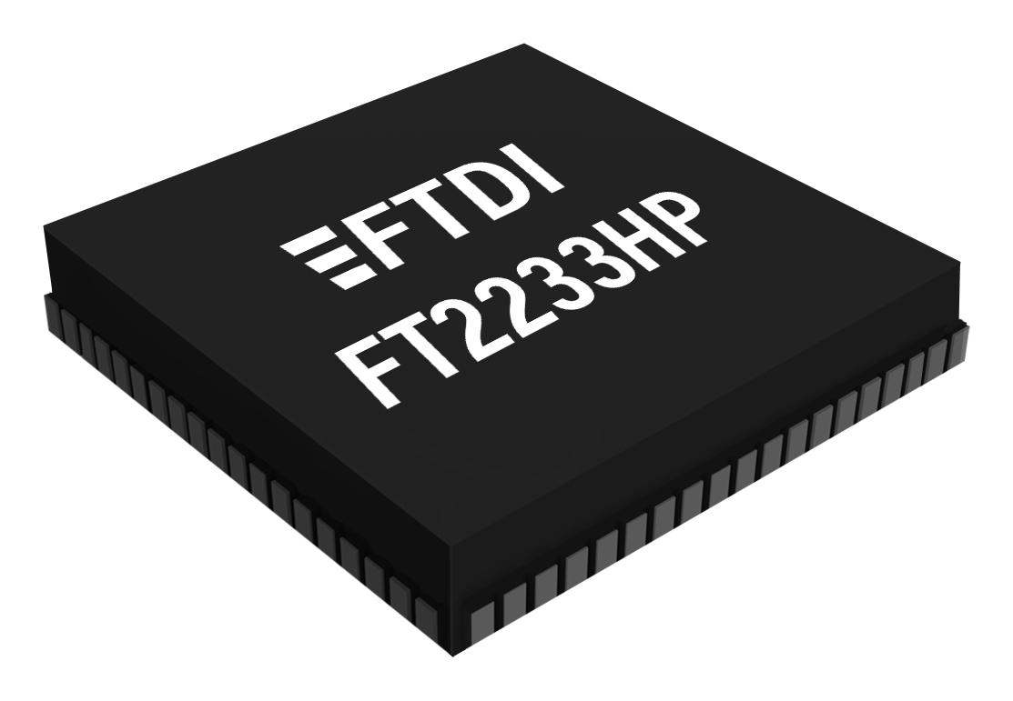 FT2233HPQ-TRAY INTERFACE BRIDGE, -40 TO 85DEG C, QFN FTDI
