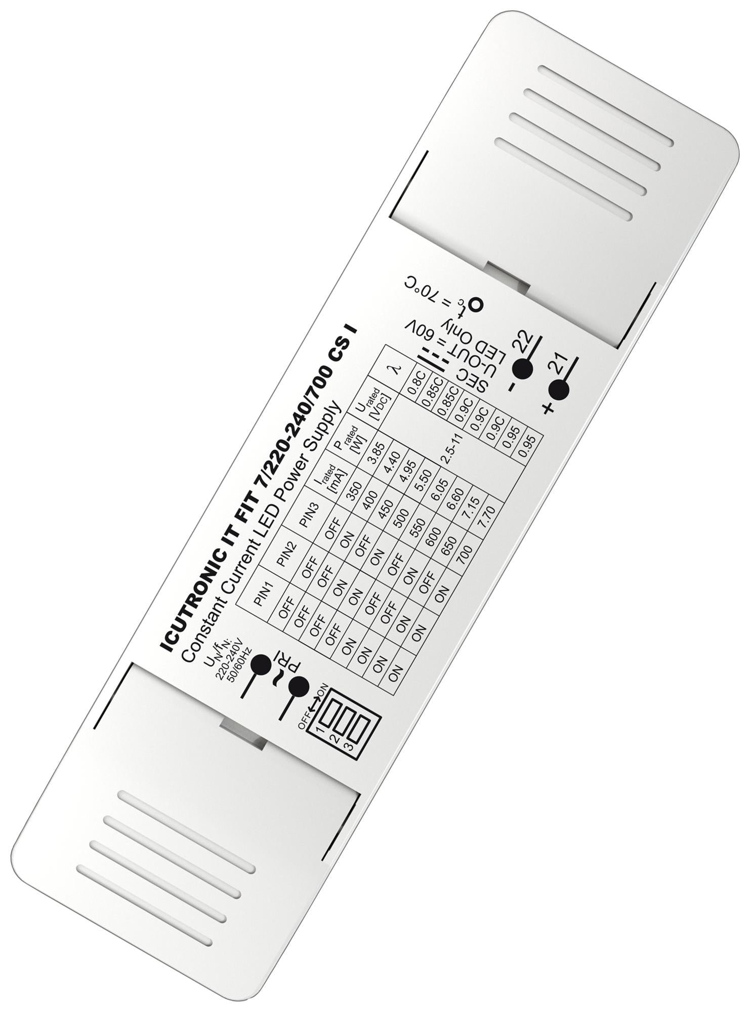 IT-FIT-7/220-240/700-CS-I LED DRIVER, CONSTANT CURRENT, 7.7W OSRAM