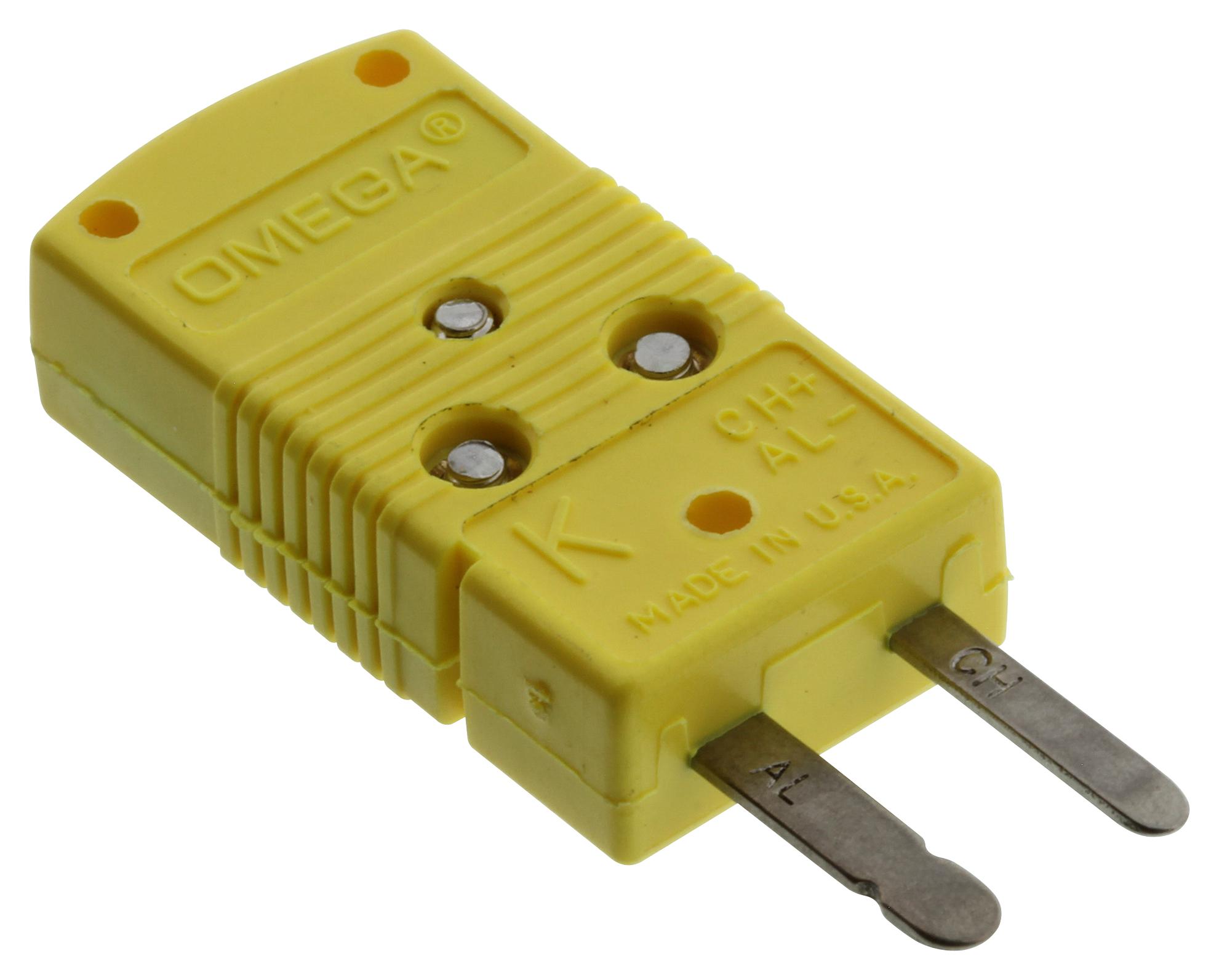 GMP-K-M THERMOCOUPLE CONNECTOR, PLUG, TYPE K OMEGA