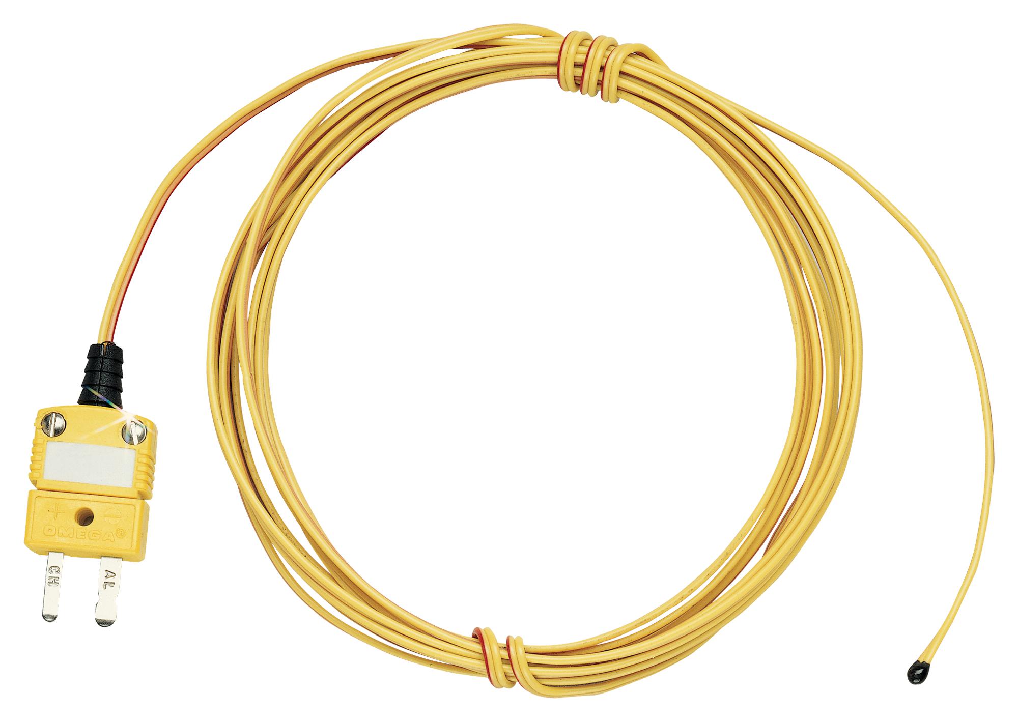 5TC-PVC-J-24-180 THERMOCOUPLE, TYPE J, 4.5M, 105DEG C OMEGA