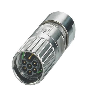 M17-6EP1N8A8003 CIRCULAR CONN, PLUG, 6+PE, CRIMP PHOENIX CONTACT