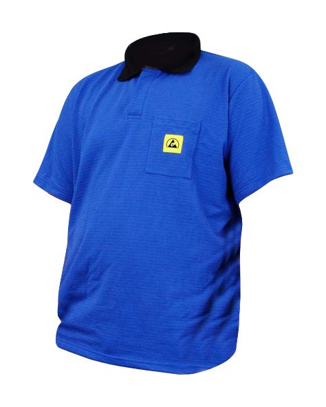221454 CLOTH, ESD POLO SHIRT, X LARGE, BLUE DESCO EUROPE (FORMERLY VERMASON)