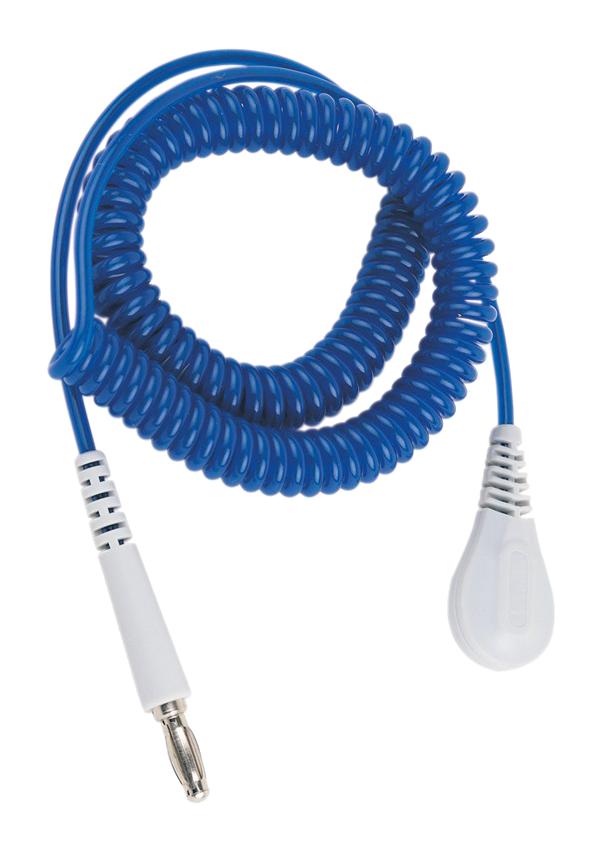 60261 GROUND CORD, 1MOHM, SAPPHIR, SOCKET/PLUG DESCO EUROPE (FORMERLY VERMASON)