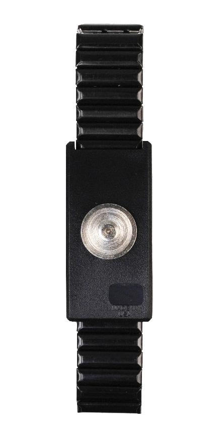 09186 WRISTBAND, ADJUSTABLE, SNAP, BLACK DESCO