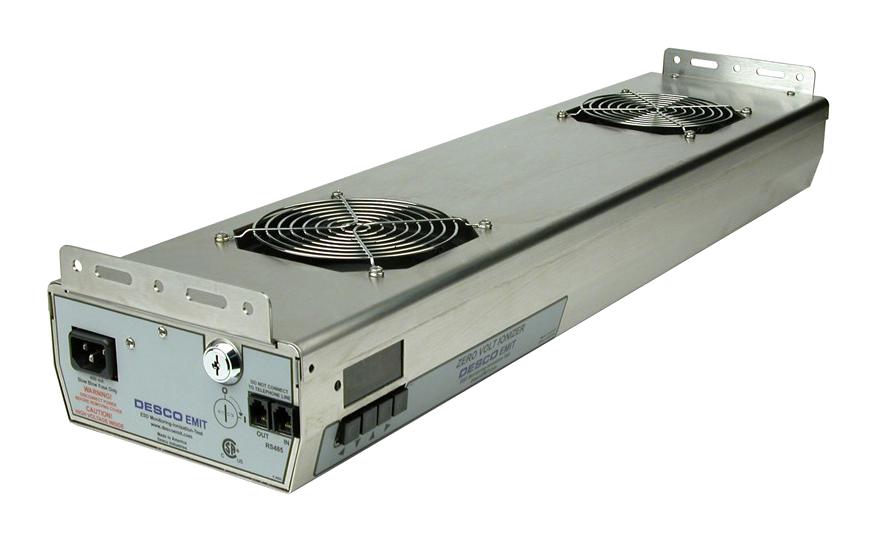 50671 IONIZER, ZERO VOLT, OVERHEAD, 220V, 2FAN DESCO