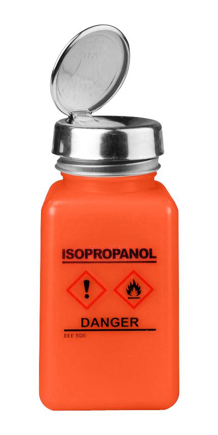 35252 DISPENSER, PUMP BOTTLE, ORANGE, 6 OZ MENDA