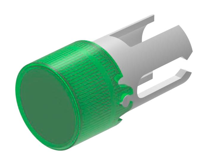 19-932.5 LED LENS, GREEN, ROUND WITH FLAT TOP EAO