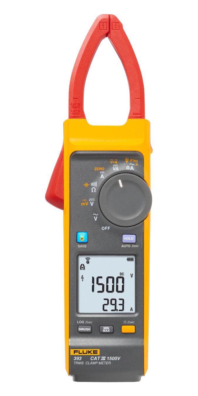 FLUKE-393/E CLAMP METER, 999.9A, TRUE RMS, AUTO FLUKE