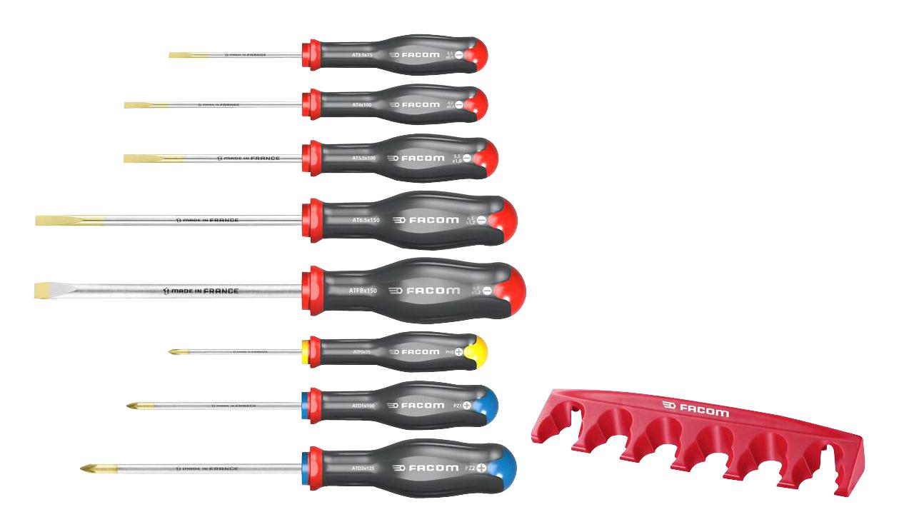 AT.8PB SCREWDRIVER SET, 8PIECES FACOM