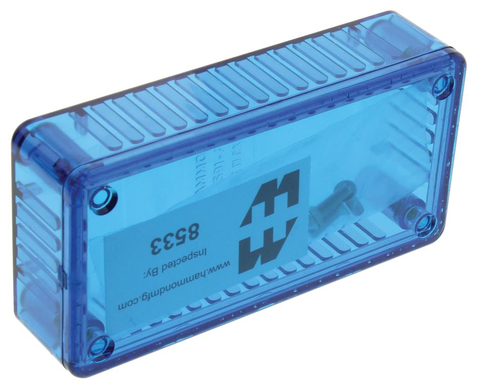 1591ATBU BOX, POLYCARBONATE, 100X50X21MM HAMMOND
