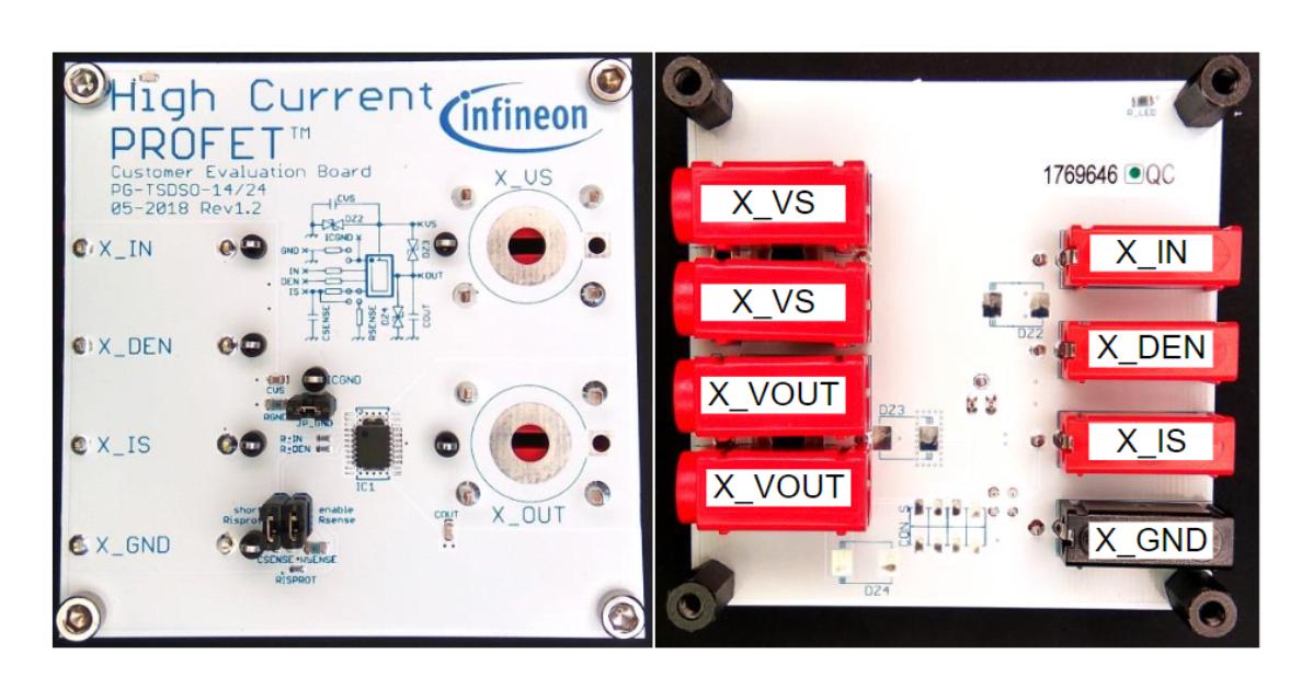 PROF2BTS70021EPPEBTOBO1 EVAL BOARD, HIGH SIDE SWITCH INFINEON