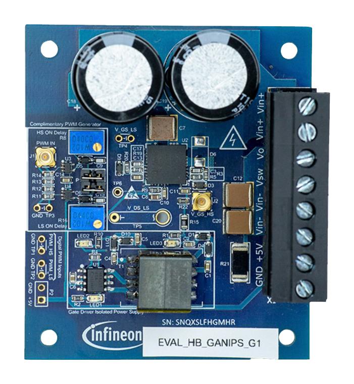 EVALHBGANIPSG1TOBO2 EVAL BOARD, HALF-BRIDGE DRIVER INFINEON