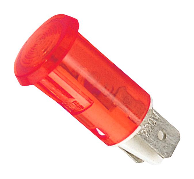 C058900NAA NEON INDICATOR, RED, 230VAC, DOME BULGIN LIMITED