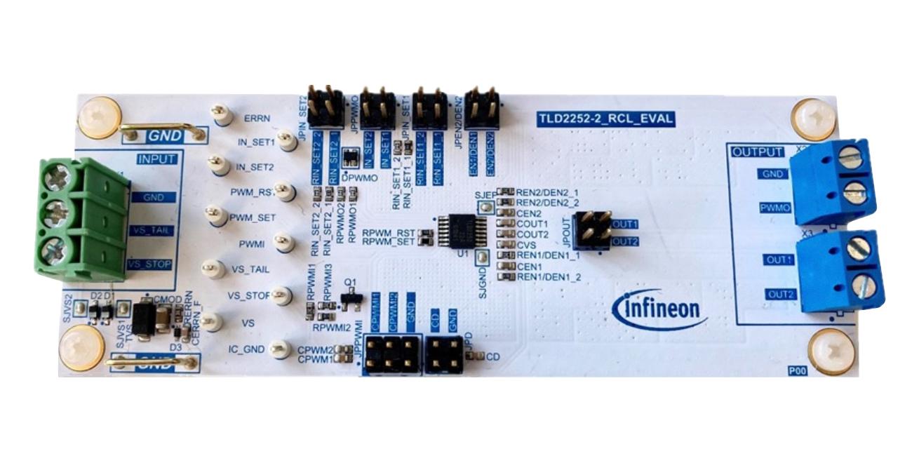 TLD22522RCLEVALTOBO1 EVAL BOARD, LINEAR LED DRIVER INFINEON