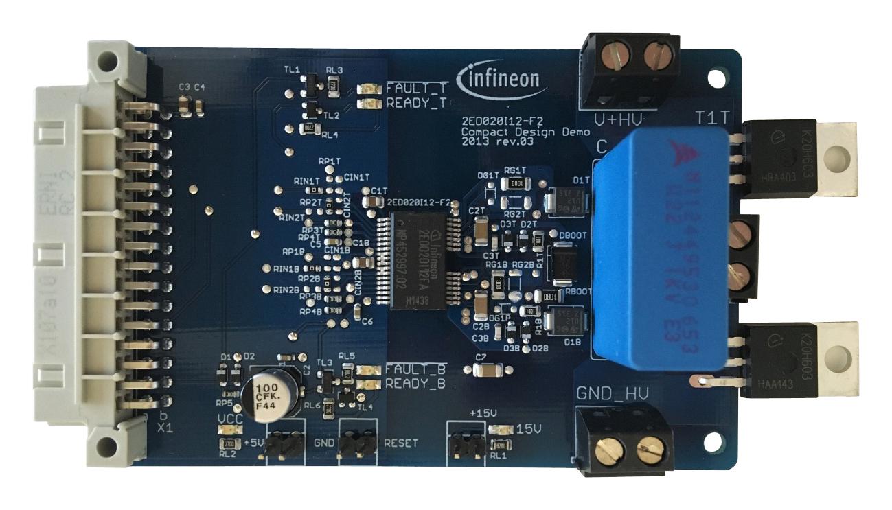 2ED020I12FAEVALKITTOBO1 EVAL BOARD, IGBT GATE DRIVER INFINEON