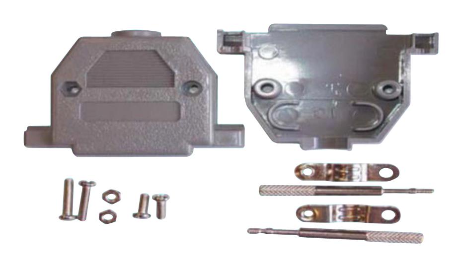 MHCCOV-9SC-BK D SUB BACKSHELL, DE, BLACK, 9WAY MH CONNECTORS