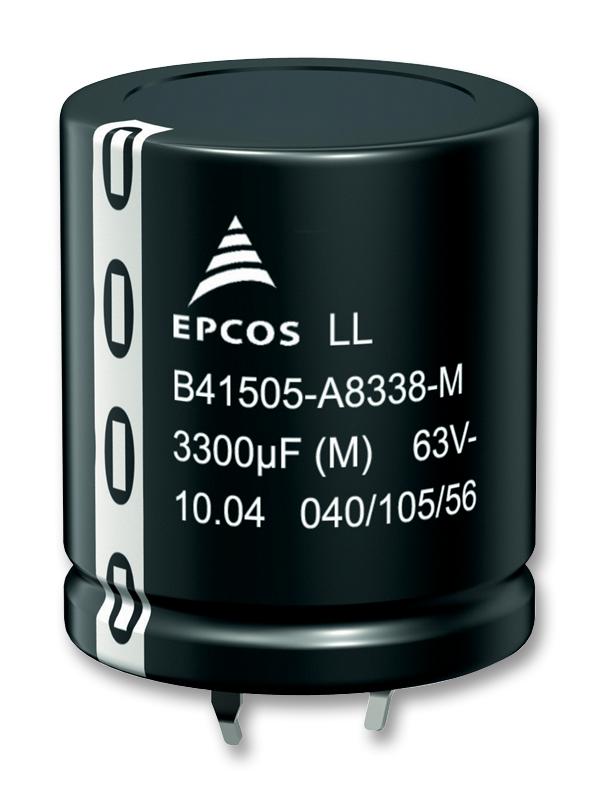 B43501A5227M000 CAP, 220µF, 450V, ALU ELEC, SNAP IN EPCOS