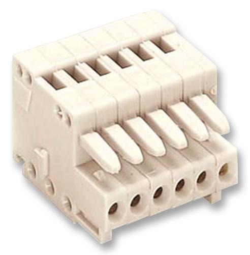 733-106. TERMINAL BLOCK, PLUGGABLE, 6POS, 20AWG WAGO