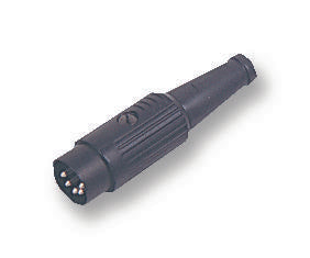 611-0520 PLUG, DIN, BLACK, DOMINO DELTRON COMPONENTS