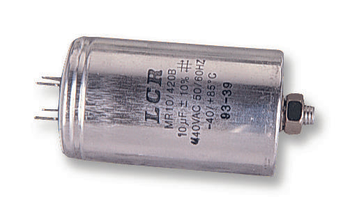 MR4/420B 4UF/440VAC CAP, 4µF, 440VAC, 10%, PP, CAN, PANEL LCR COMPONENTS