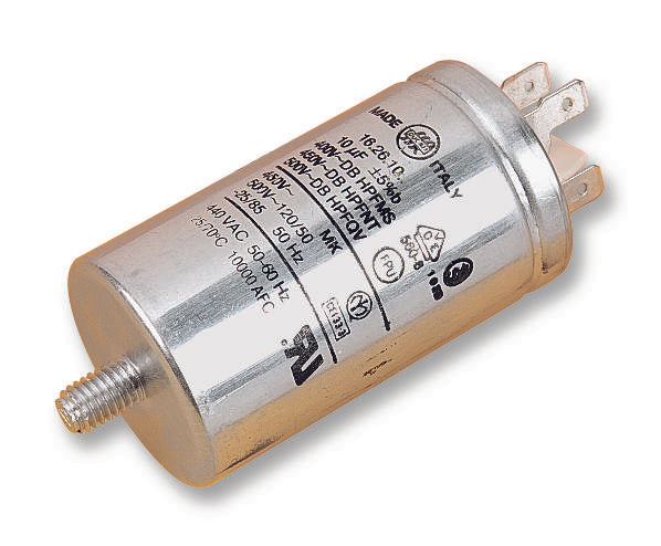 4.16.26.10.64 CAP, 10µF, 450VAC, 5%, PP, CAN, PANEL DUCATI