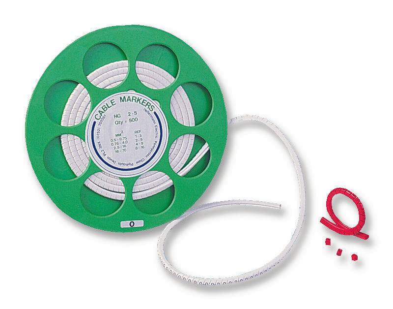 515-02379 CABLE MARKER, +, REEL1000 HELLERMANNTYTON