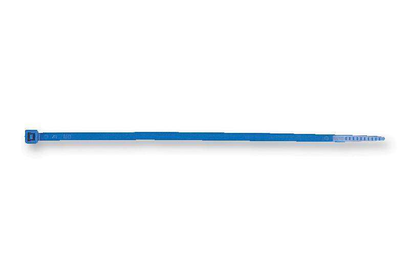 111-00265 CABLE TIE, BLUE, 100MM, PK100 HELLERMANNTYTON