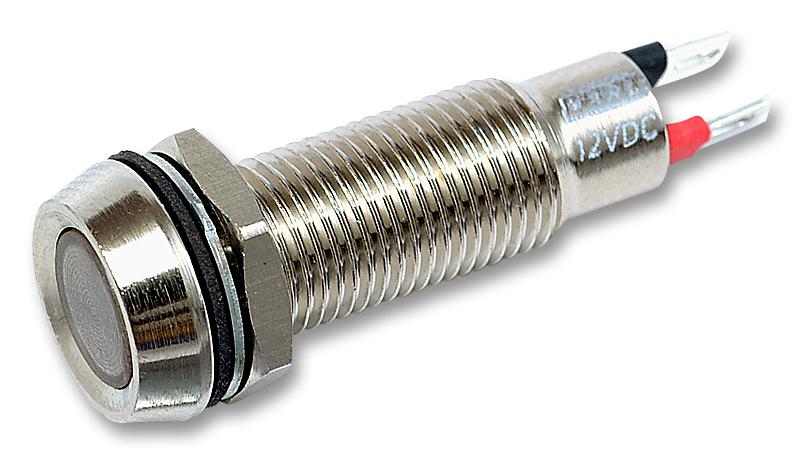 508-501-21 LED INDICATOR, 12VDC, RED MARL