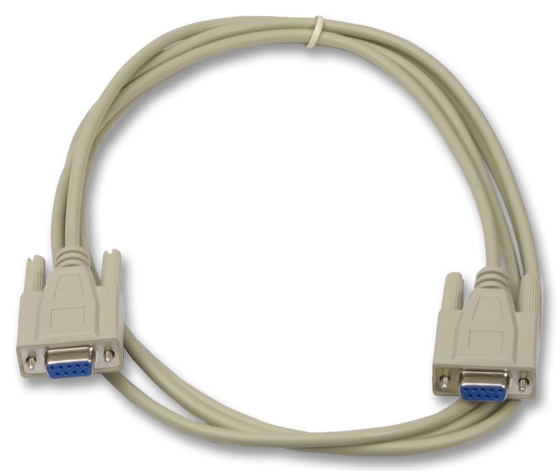 4063 LEAD, NULL MODEM 25W SKT-9W SKT, 2M VIDEK