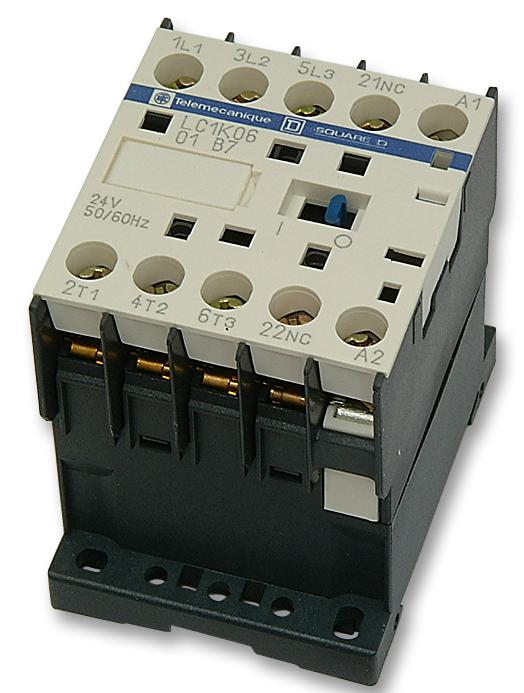 LC1K0601B7 CONTACTOR, 2.2KW, 24VAC SCHNEIDER ELECTRIC
