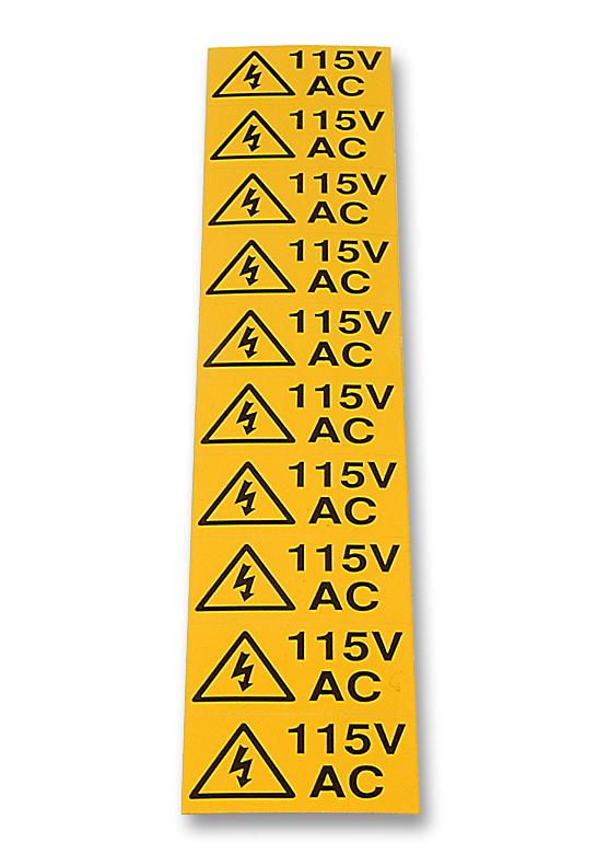 13041 LABEL, 115VAC+FLASH, CARD OF 10 TE CONNECTIVITY
