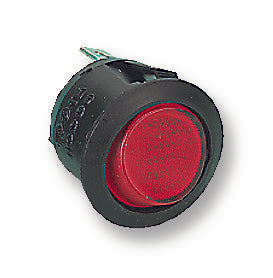 R13-112BNAA ROCKER SWITCH, SPST, ILLUM RED ARCOLECTRIC (BULGIN LIMITED)