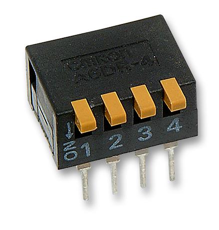 A6DR-4100 SWITCH, DIL, PIANO, 4WAY OMRON
