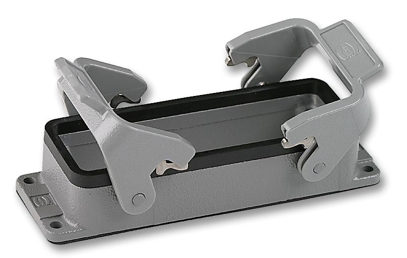 0930 024 0301 HOUSING, BULKHEAD, SIZE 24B, ALUMINIUM HARTING