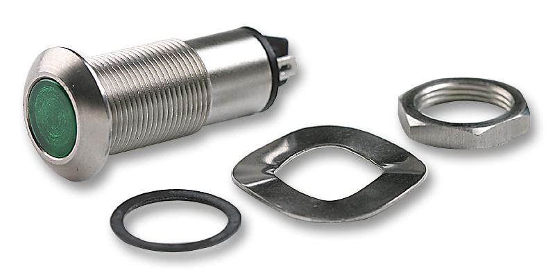 528-532-22 LED INDICATOR, 24VDC, GREEN MARL