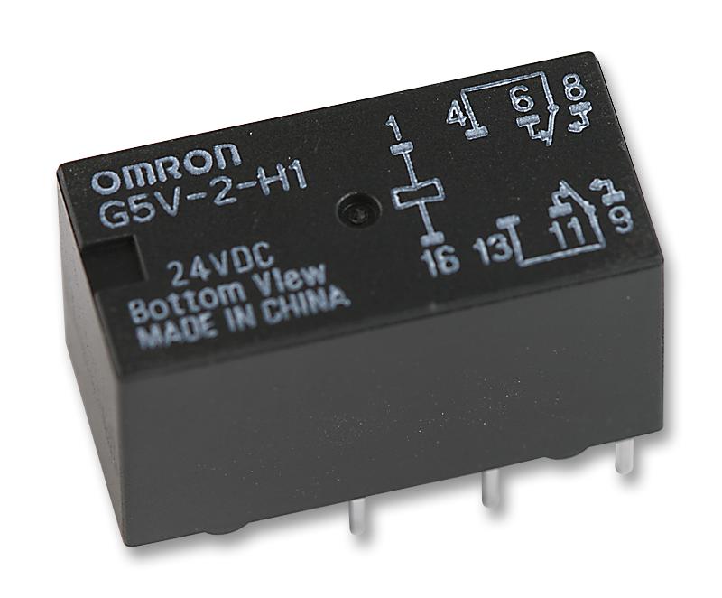 G5V-2-H1  DC24 RELAY, SIGNAL, DPDT, 24VDC, 1A OMRON