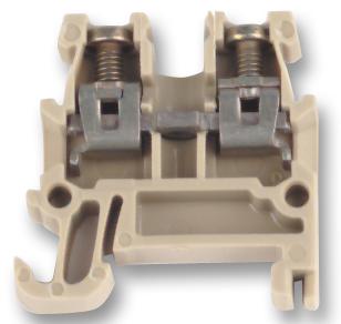 AKZ 1.5 BLUE TERMINAL BLOCK, DIN RAIL, 2POS, 14AWG WEIDMULLER