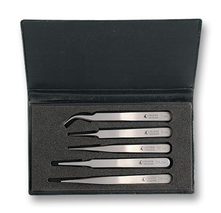 K5HP.SA.IT TWEEZER SET, HIGH PRECISION, 5PC IDEAL-TEK
