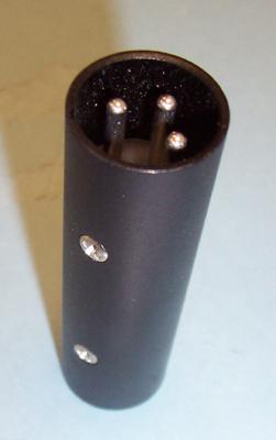 PSG01703 ADAPTOR, XLR P TO P ADAPTOR, BLACK PRO SIGNAL