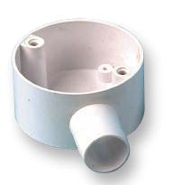 CJB25/1W 1 WAY TERMINAL BOX 25MM WHITE PRO POWER