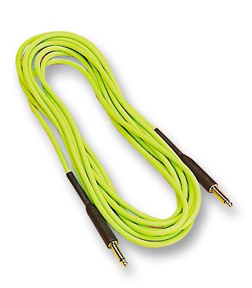 G032E LEAD, 1/4 JACK-JACK NEON, GREEN, 6M SOUNDLAB