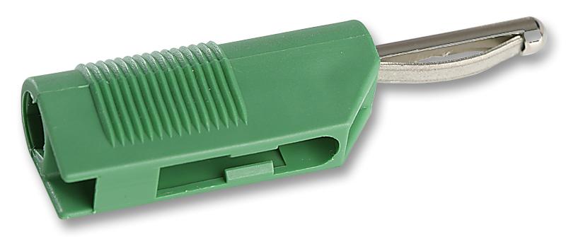 930435104 PLUG, 4MM, STACKABLE, GREEN, PK5, HIRSCHMANN TEST AND MEASUREMENT