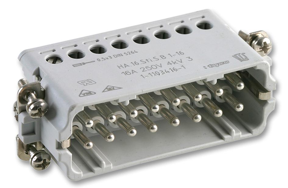 1-1103416-1 INSERT, MALE, SCREW, 1-16 HTS - TE CONNECTIVITY