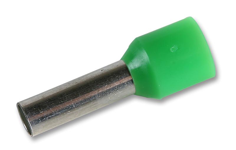 E6018-GREEN FERRULE, 10AWG, 26MM, NYLON, GREEN,PK100 MULTICOMP PRO