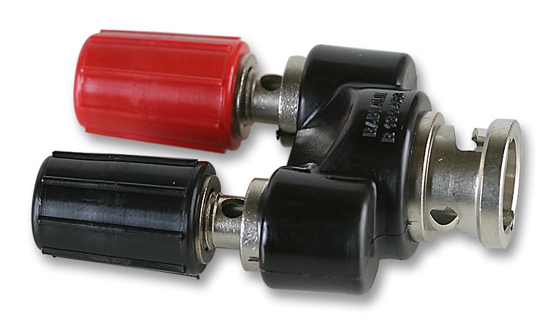 R191453000 ADAPTOR, BNC PLUG-2 4MM SKT RADIALL