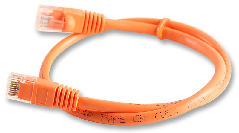 2965-2RG PATCH LEAD, CAT5E, ORANGE, 2M VIDEK