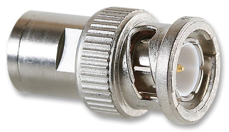 R404012000. RF COAXIAL, BNC, STRAIGHT PLUG, 75OHM RADIALL