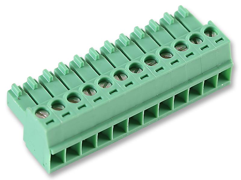MC 1,5/12-ST-3,5 TERMINAL BLOCK, PLUGGABLE, 12POS, 16AWG PHOENIX CONTACT