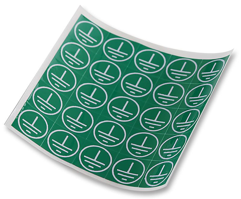 7827354 LABEL, EARTH, 19X19MM, PK100 MULTICOMP PRO