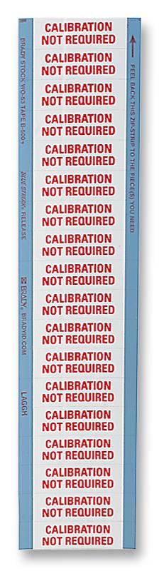7827288 LABEL, CALIBRATION NOT REQ, PK350 MULTICOMP PRO